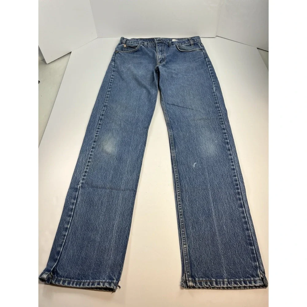 Vintage Levi's 505 Orange Tab Jeans Regular Fit Straight Leg Men's Size 34x34